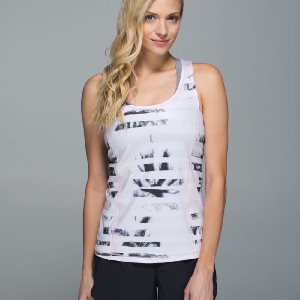 Lululemon Sweaty or Not Tank Top in Sunset Stripe